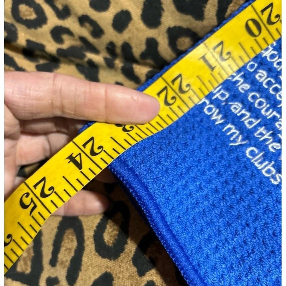 NEW Blue Golf Serenity Prayer Waffle Knit Golf Towel w/‎ Carabiner Clip